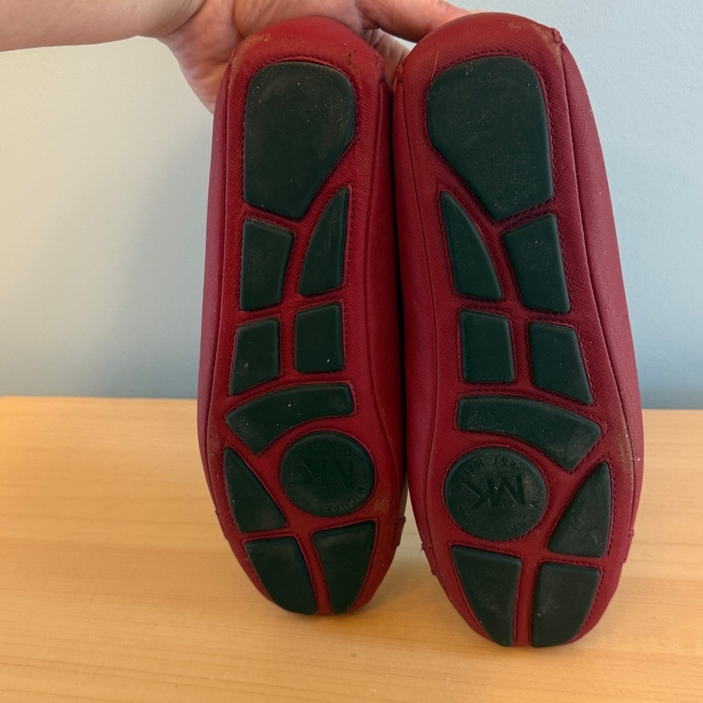 Michael Kors Moccasins Flats Red 7 - Picture 8 of 10